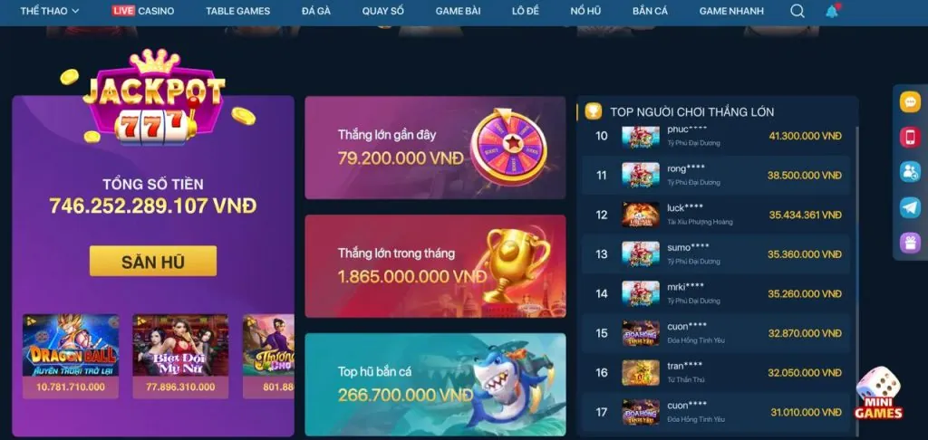 Khuyến mãi đặc biệt cho game bắn cá game u888